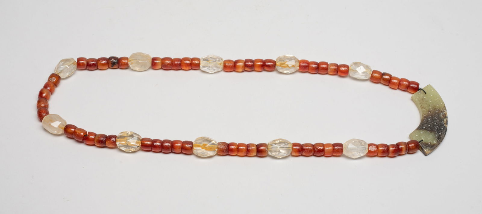 Chinese Jade, Crystal, Agate Necklace (1 of 10)