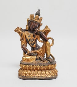 Chinese Gilt Bronze Sculpture of Buddha