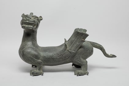Estate Chinese Bronze Large Sculpture