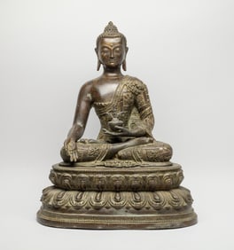 Large Chinese Export Bronze Buddha