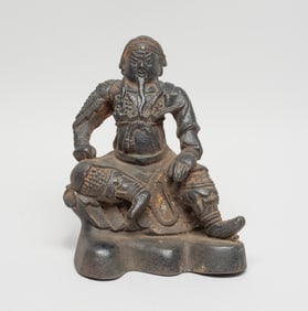 Chinese Metal Sculpture of Kuandi