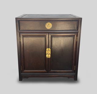 Collectible Chinese Rosewood Night Table: Collectible heavy Chinese rosewood night table. Approx. 29.1*26.8*14 inch.