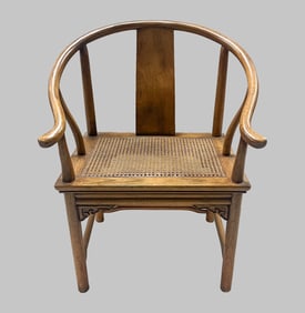 Antique Chinese Large Wood Arm Chair