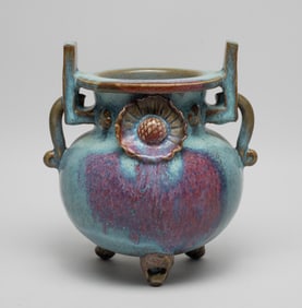 Large Chinese Jun Ware Porcelain Censer