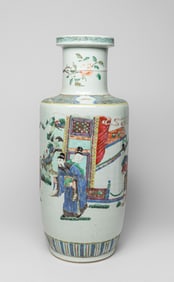 Tall Chinese Wuchai Porcelain Vase