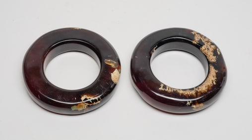 Two Strong Root Amber Bangles