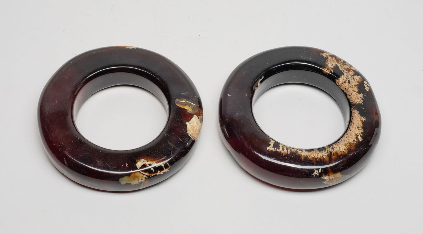 Two Strong Root Amber Bangles (1 of 12)