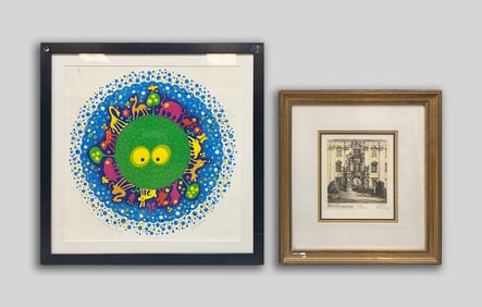 Two Vintage Signed Wall Hangings