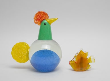 Collectible Folk Art Glass Sculptures