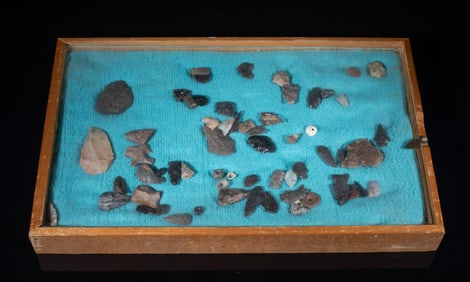 Estate Large Set American Indian Colima Stones