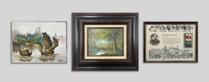 Estate Oil Painting & Wall Hanging Stamps