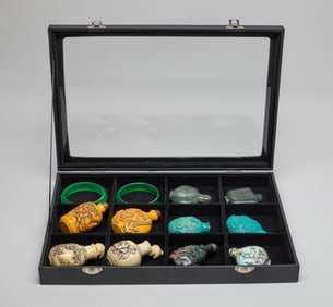 Estate Chinese Bangles, Snuff Bottles