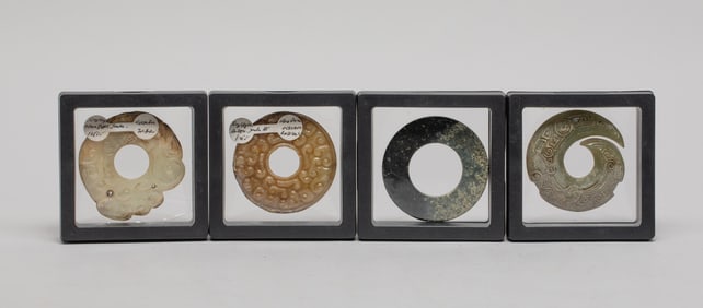 Set Chinese Jade/ Stone Carved Pendants