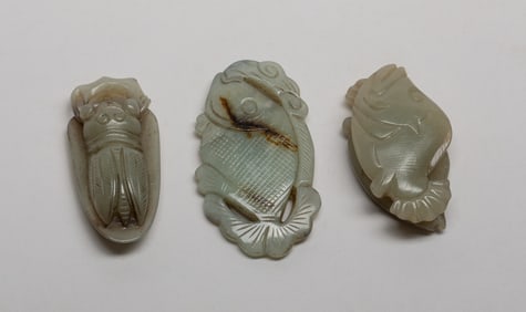 Set Chinese Russet Jade Pendants