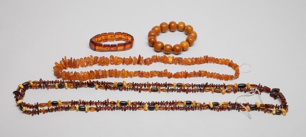 Set West Asian/ Chinese Amber Necklaces