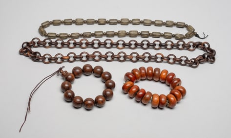 Set Chinese Export Agarwood Beads