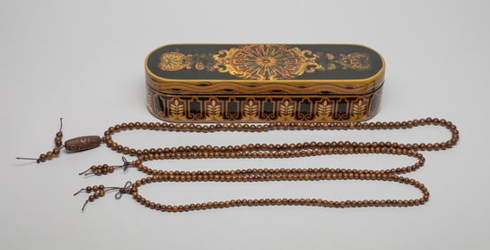 Asian Agarwood Necklace w/ Box