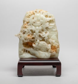 Large Chinese Export Glass Sculpture