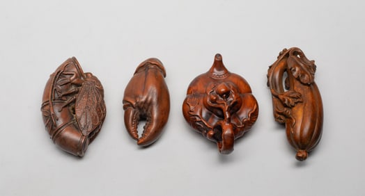 Chinese Export Boxwood Toggles
