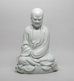 Estate Chinese Blanc De Porcelain Buddha