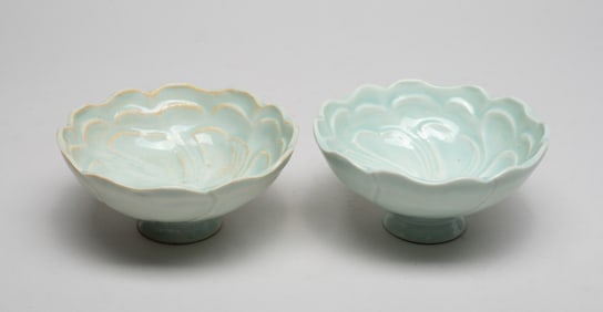 Two Chinese Hutian Type Porcelain Cups