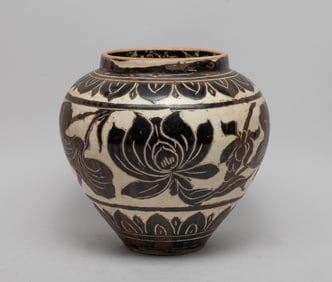 Chinese Cizhou Type Porcelain Large Jar