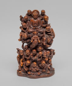 Estate Chinese Export Boxwood Like Sculpture