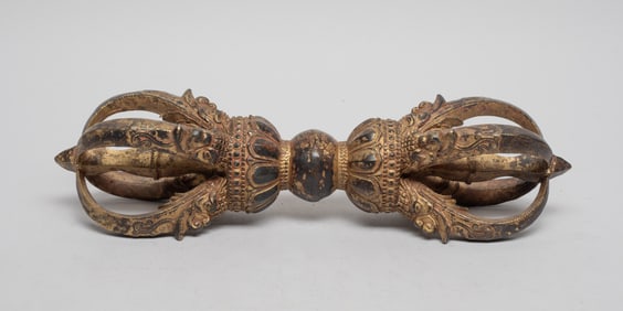 Estate Chinese Tibetan/ Nepal Bronze Vajra