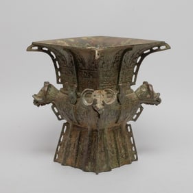 Estate Chinese Bronze Decor Vase