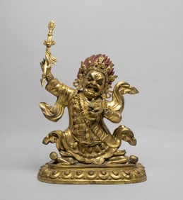 Large / Tibetan Gilt Bronze Buddha