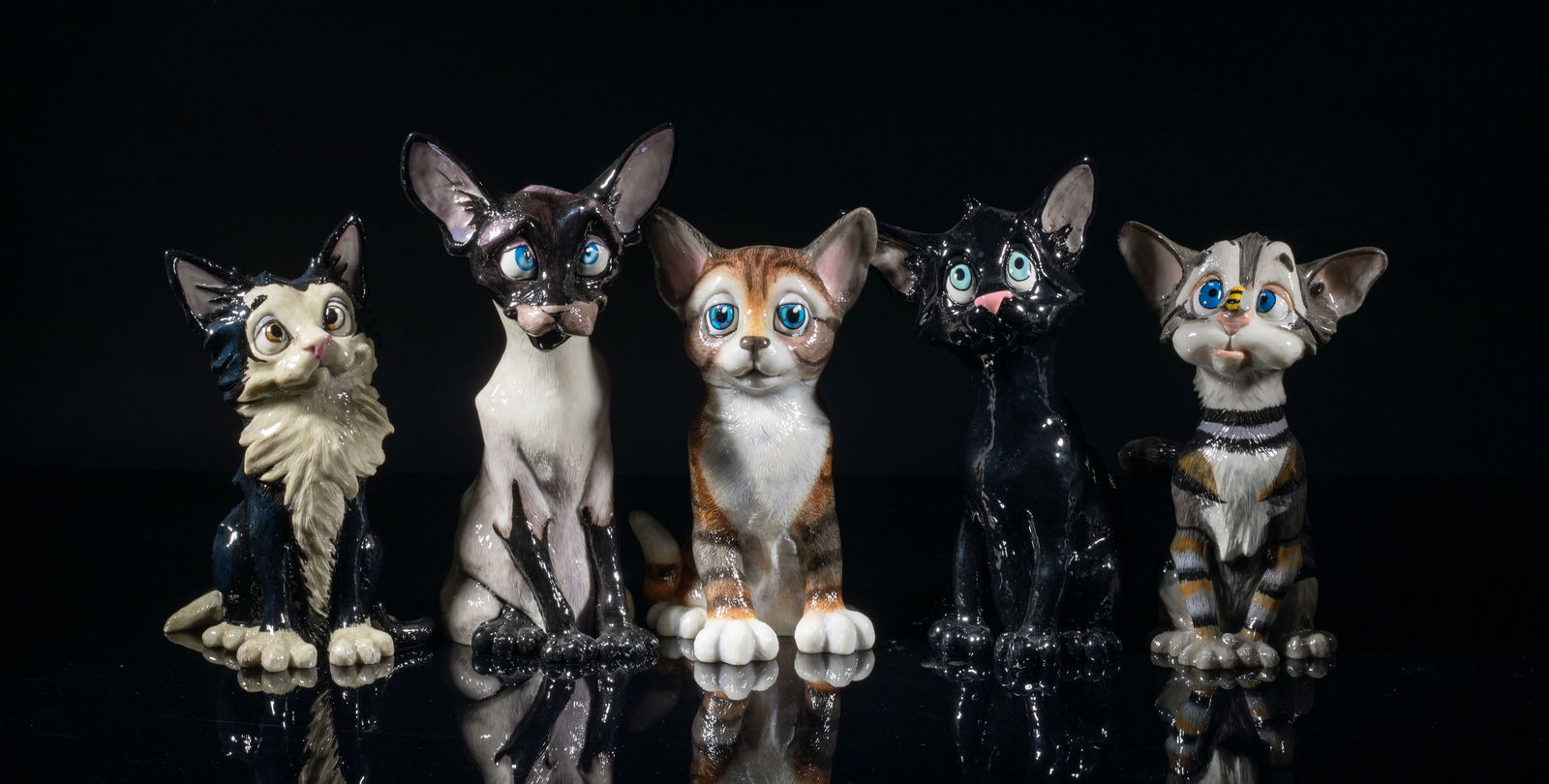Georg Williams Cats Sculptures