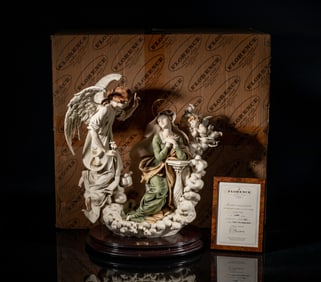 Vintage Italian Florence Sculpture  Annunciation
