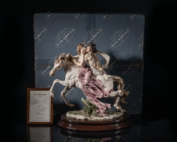 Vintage Italian Florence Sculpture Swept Away