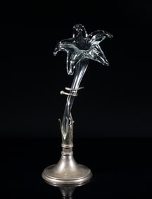 Victorian Type Crystal Glass Flower Epergne