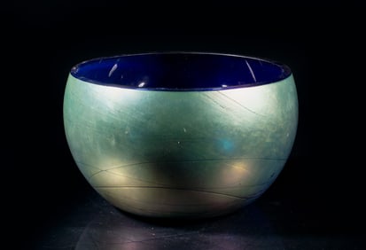 Tiffany Style Large Glass Bowl