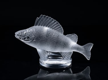 Lalique Crystal Glass Sculpture of Fish