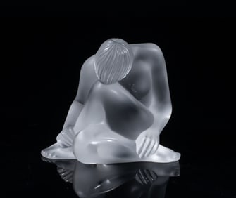 Estate Lalique Crystal Glass Sculpture