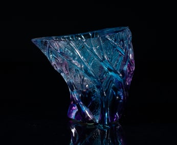 Chinese Export Glass Vase