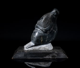 Large Alaska Inuit Stone Sculpture