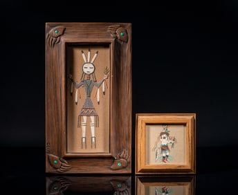 Two American Indian Sand Paintings