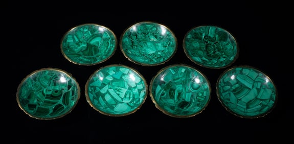 Sets Vintage Malachite Dishes