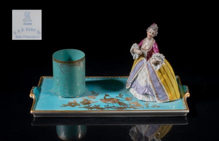 Vintage Porcelain Writing Set