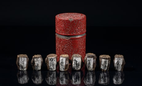 Box of Chinese Agarwood Toggles