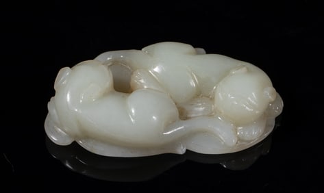 Chinese White Jade Pendant
