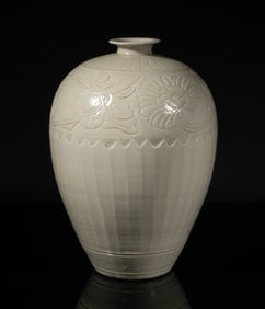 Chinese Ding Ware Porcelain Lamp Vase