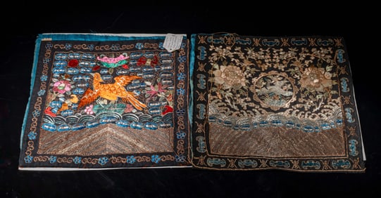 Estate Antique Chinese Silk Robe Pieces