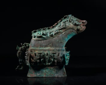 Estate Large Chinese Bronze Pot