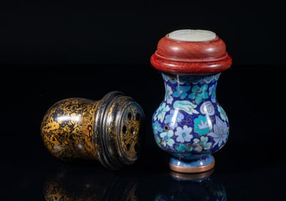 Estate Chinese Lacquer, Cloisonne Jars