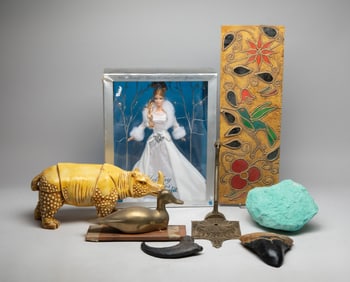Vintage Toy Set, Brass, Fossil Like Pieces