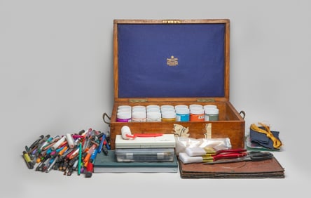 Large Set Estate Painting Sets w/Box